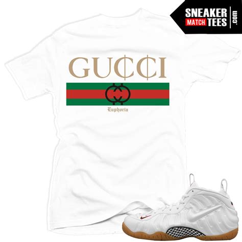 fake gucci foams|nike foamposite gucci shirts.